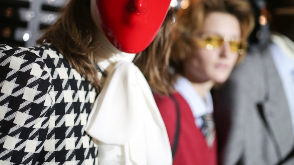 Backstage at Gucci RTW Fall 2019