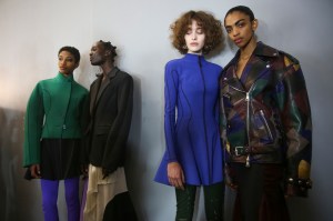 Backstage at Mugler RTW Fall 2019