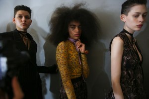 Backstage at Mugler RTW Fall 2019