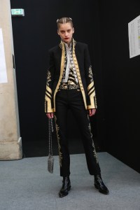 Backstage at Paco Rabanne RTW Fall 2019, photographed in Paris on February 28, 2019.