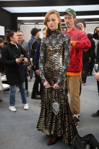 Backstage at Paco Rabanne RTW Fall 2019, photographed in Paris on February 28, 2019.