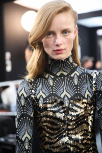 Backstage at Paco Rabanne RTW Fall 2019, photographed in Paris on February 28, 2019.