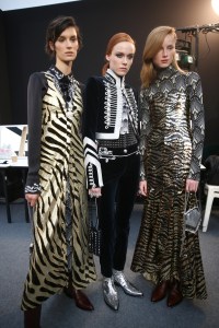 Backstage at Paco Rabanne RTW Fall 2019, photographed in Paris on February 28, 2019.