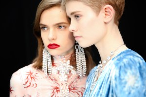 Backstage at Paco Rabanne RTW Fall 2019, photographed in Paris on February 28, 2019.