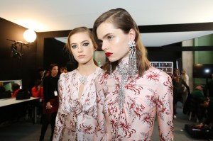 Backstage at Paco Rabanne RTW Fall 2019, photographed in Paris on February 28, 2019.