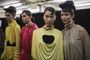 Backstage at JW Anderson RTW Fall 2019