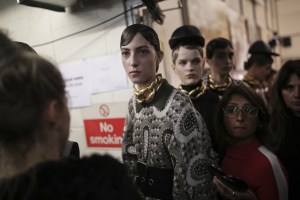 Backstage at JW Anderson RTW Fall 2019