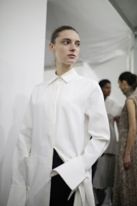 Backstage at Jil Sander RTW Fall 2019
