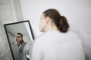 Backstage at Jil Sander RTW Fall 2019