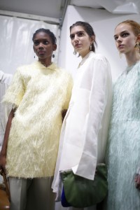 Backstage at Jil Sander RTW Fall 2019