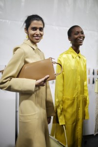 Backstage at Jil Sander RTW Fall 2019
