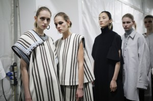 Backstage at Jil Sander RTW Fall 2019