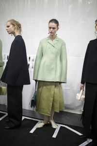 Backstage at Jil Sander RTW Fall 2019