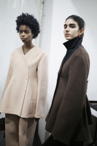 Backstage at Jil Sander RTW Fall 2019