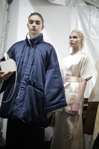 Backstage at Jil Sander RTW Fall 2019