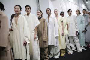 Backstage at Jil Sander RTW Fall 2019
