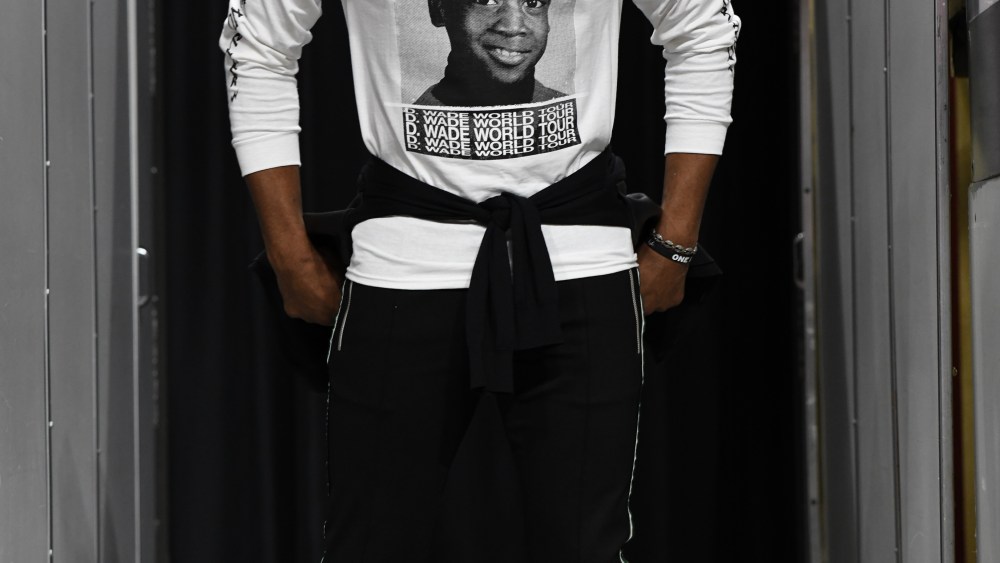 Dwyane Wade in a piece from the Bleacher Report collection.