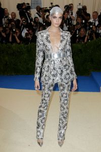 Cara Delevingne
The Costume Institute Benefit celebrating the opening of Rei Kawakubo/Comme des Garcons: Art of the In-Between, Arrivals, The Metropolitan Museum of Art, New York, USA - 01 May 2017
WEARING CHANEL SAME OUTFIT AS CATWALK MODEL *7997914cl