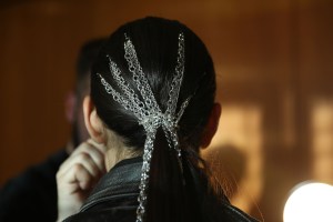Backstage at Christian Siriano RTW Fall 2019