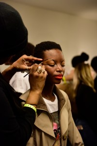 Backstage at Christian Cowan RTW Fall 2019