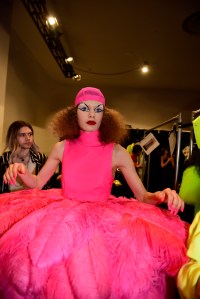 Backstage at Christian Cowan RTW Fall 2019