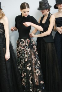 Backstage at Christian Dior RTW Fall 2019