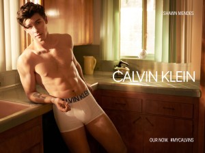 celebrity calvin klein ad endorsements, An image from Calvin Klein Jeas and Underwear campaign campaign featuring Shawn Mendes.