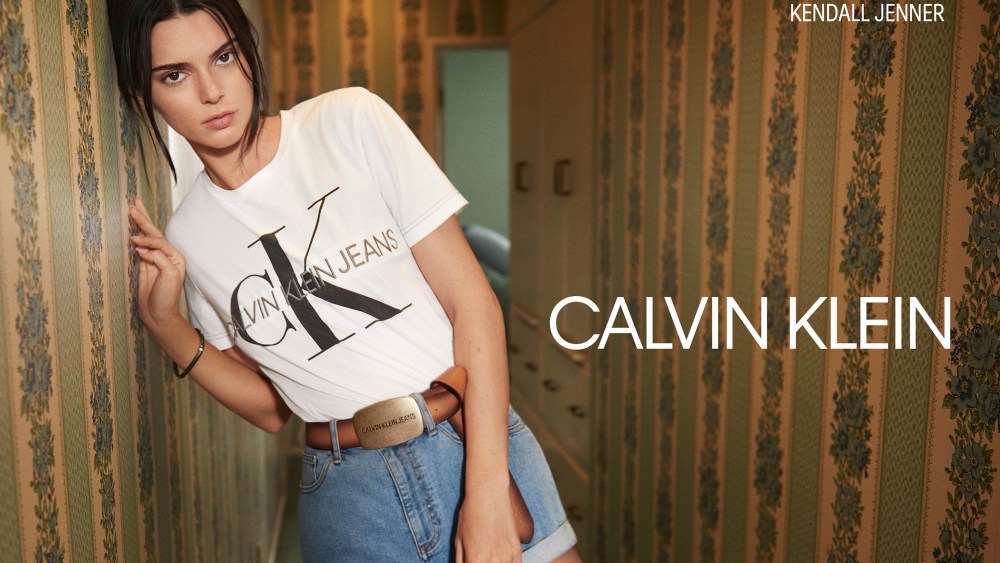 An image from Calvin Klein’s Jeans campaign featuring Kendall Jenner.