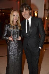 Frida Giannini and Patrizio di Marco