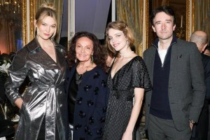 Karlie Kloss, Diane von Furstenberg, Natalia Vodianova, and Antoine Arnault