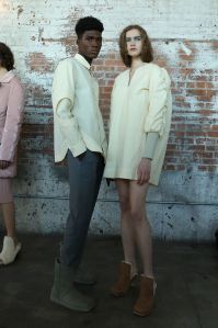 Backstage at Eckhaus Latta RTW Fall 2019