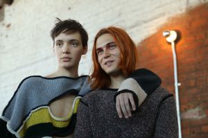 Backstage at Eckhaus Latta RTW Fall 2019