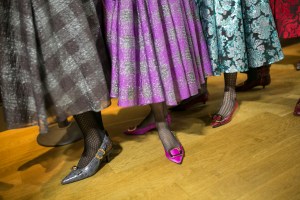Backstage at Erdem RTW Fall 2019