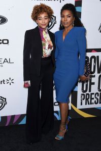 Amandla Stenberg and Angela Bassett.