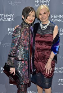 Josie Natori and Karen Bromley