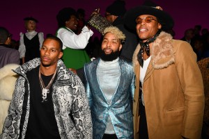 Victor Cruz, Odell Beckham Jr., and Cam Newton