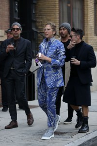 Street style at the Los Angeles Frieze Art Fair.