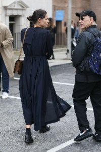 Street style at the Los Angeles Frieze Art Fair.