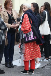 Street style at the Los Angeles Frieze Art Fair.