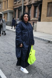 Street style at the Los Angeles Frieze Art Fair.
