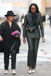 Street style at the Los Angeles Frieze Art Fair.