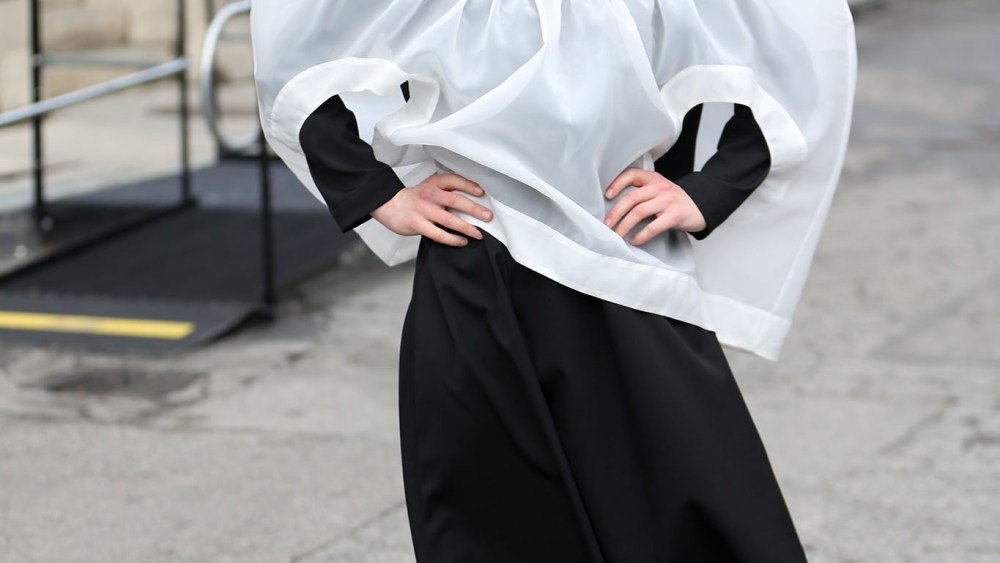 Street style at the Los Angeles Frieze Art Fair.