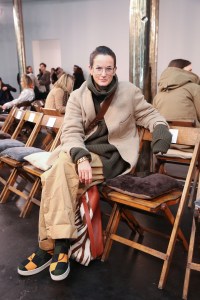 Cass Bird in the front row at Gabriela Hearst RTW Fall 2019