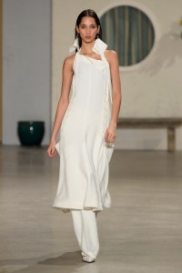 Model on the catwalk