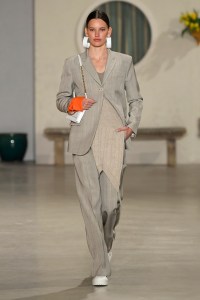 Model on the catwalk