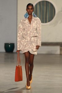 Model on the catwalk