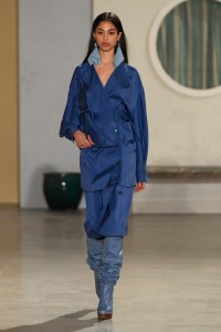 Model on the catwalk
