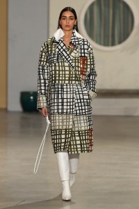Model on the catwalk