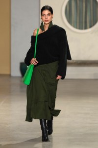 Model on the catwalk