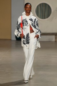 Model on the catwalk